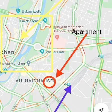 City 80 Qm, Au Haidhausen 1-4 Persons Apartment Munich